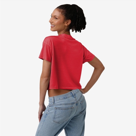 NFL Buffalo Bills Red Crop Top - Picture 2 of 3